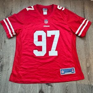 NFL San Francisco 49ers Women's Red #97 Football Jersey